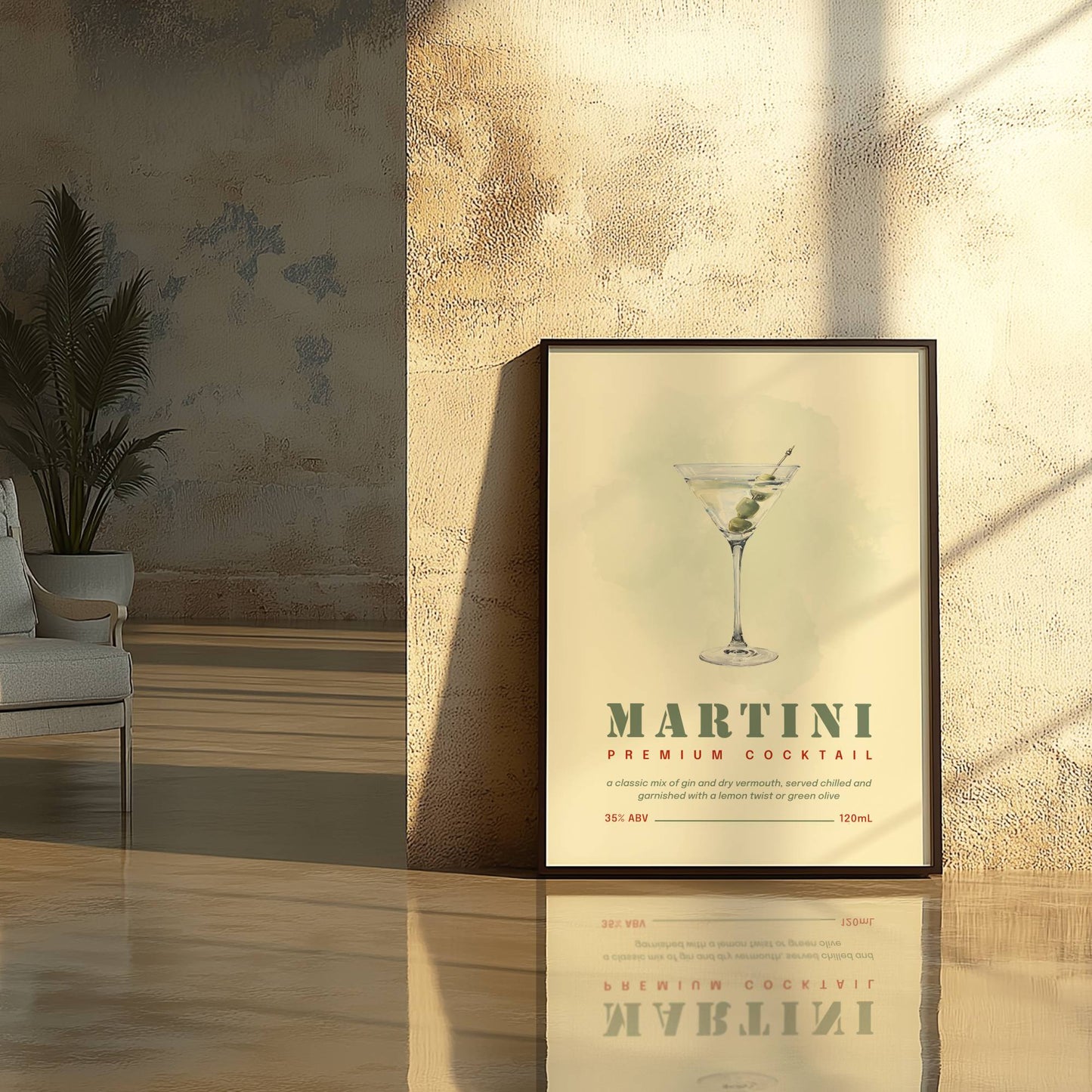 Martini Print, Martini Art, Make It Dirty, Retro alcohol art, Cocktail Bar Wall Art, Home Bar Decor, Martini Poster, Kitchen Art, bar cart